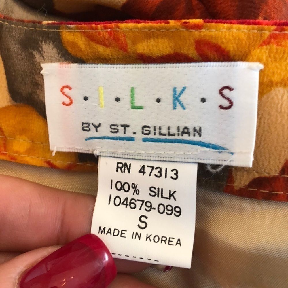 Silks by st Gillian floral beautiful wrap skirt - Picture 3 of 5